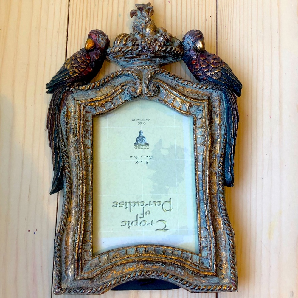 Colorful Parrot Frame / Pirate Ship Frame/Art Deco